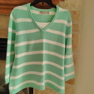 Cotton V Neck Sweater